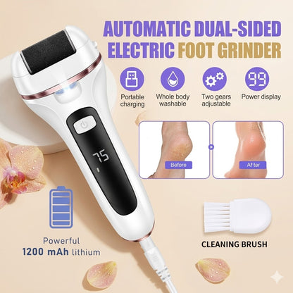 Automatic Dual-Sided Electric Foot Grinder – Rechargeable Pedicure & Callus Remover