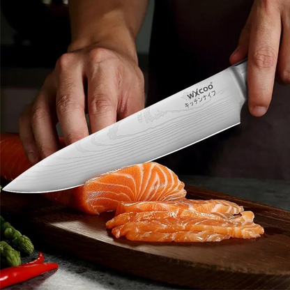 Japanese-Style Stainless Steel Knife Set – 6-Piece Kitchen Gift Box